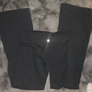 High rise black wide leg leggings